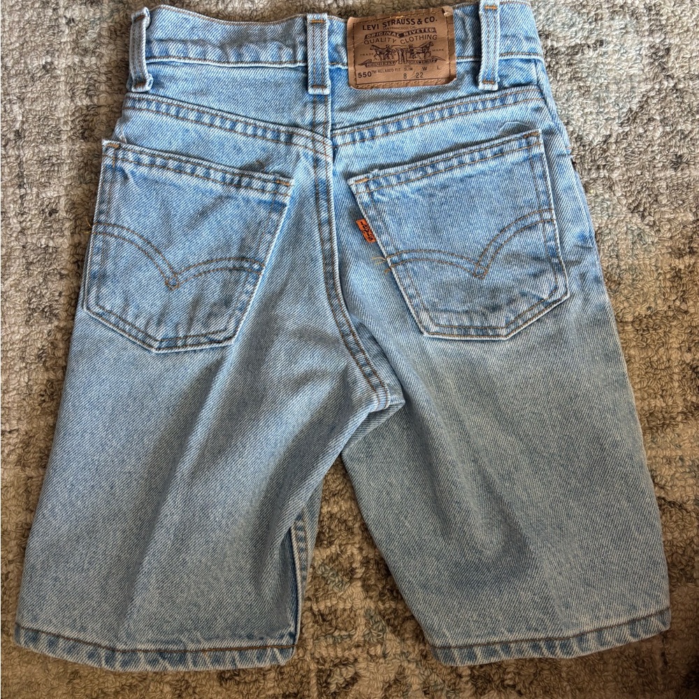 kids authentic levi shorts size 8 slim